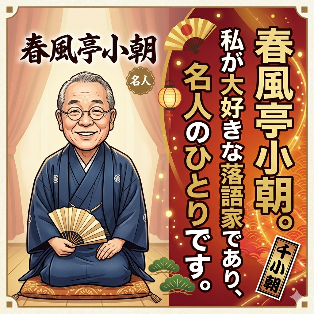 春風亭小朝,大好き,落語家,名人