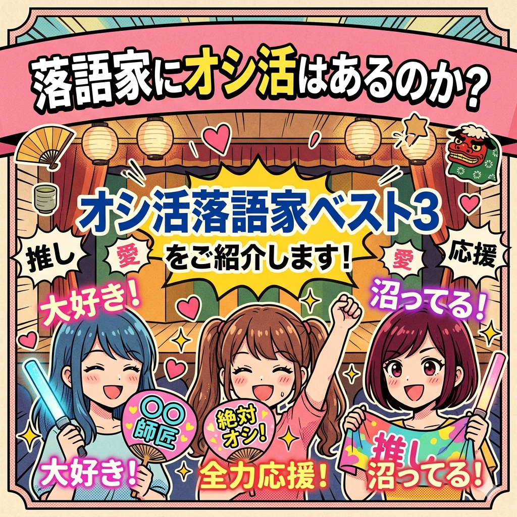 落語家,オシ活,ベスト３