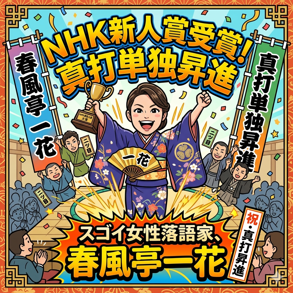 春風亭一花,NHK新人落語大賞,真打