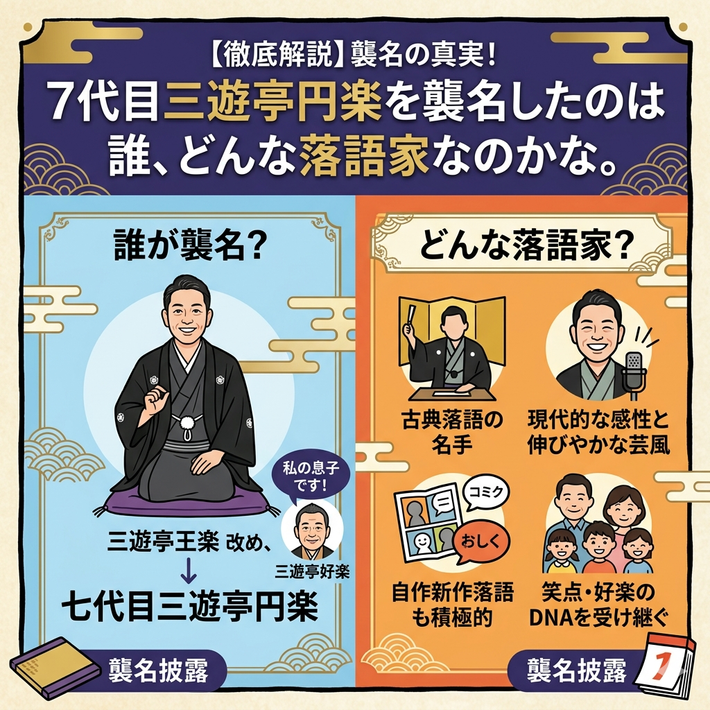 ７代目,三遊亭円楽,襲名,落語家