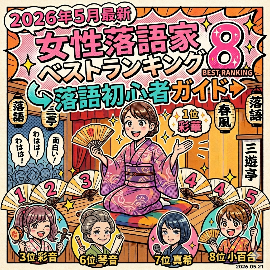 2026年,女性落語家,ランキング,落語