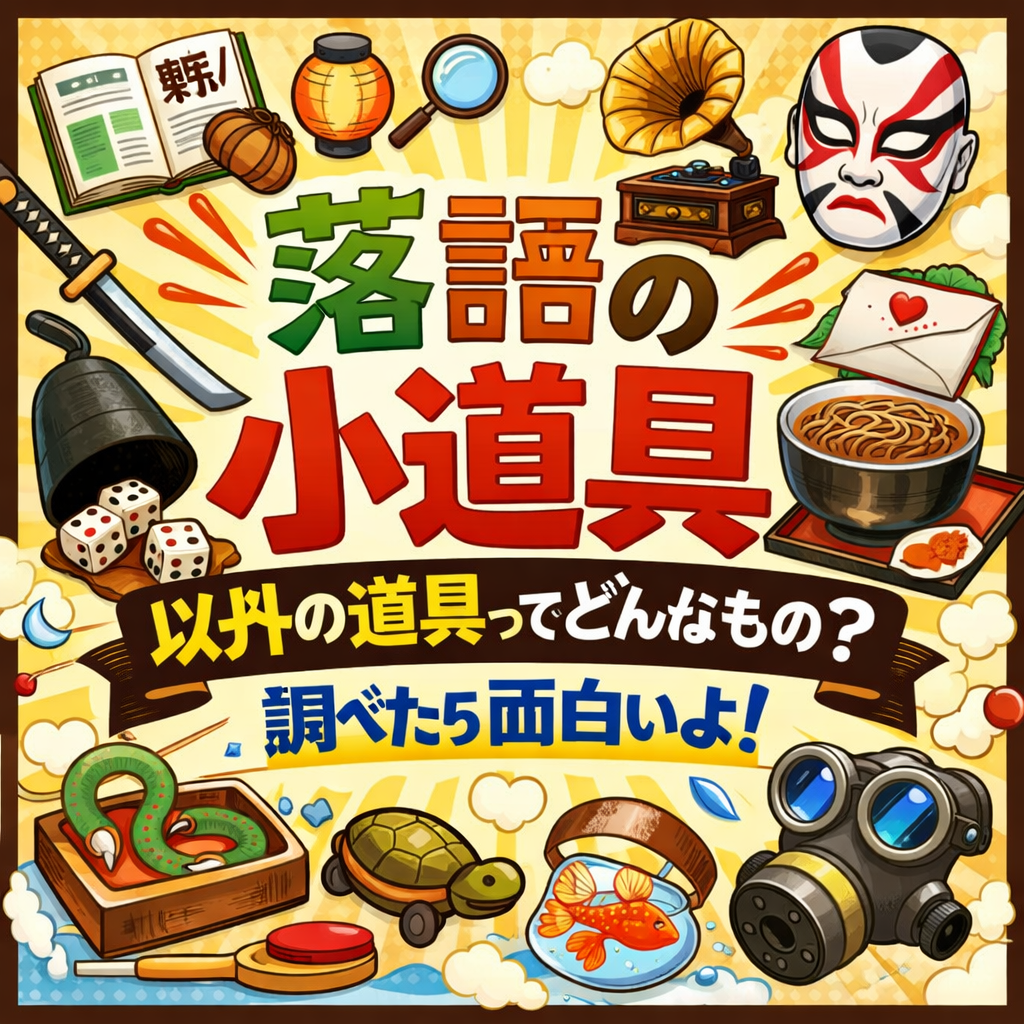 落語家,道具,どんな,調べた