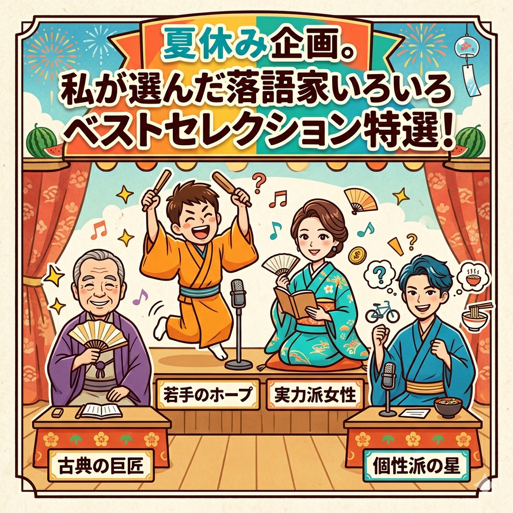 GW,夏休み,企画,落語家,ベスト