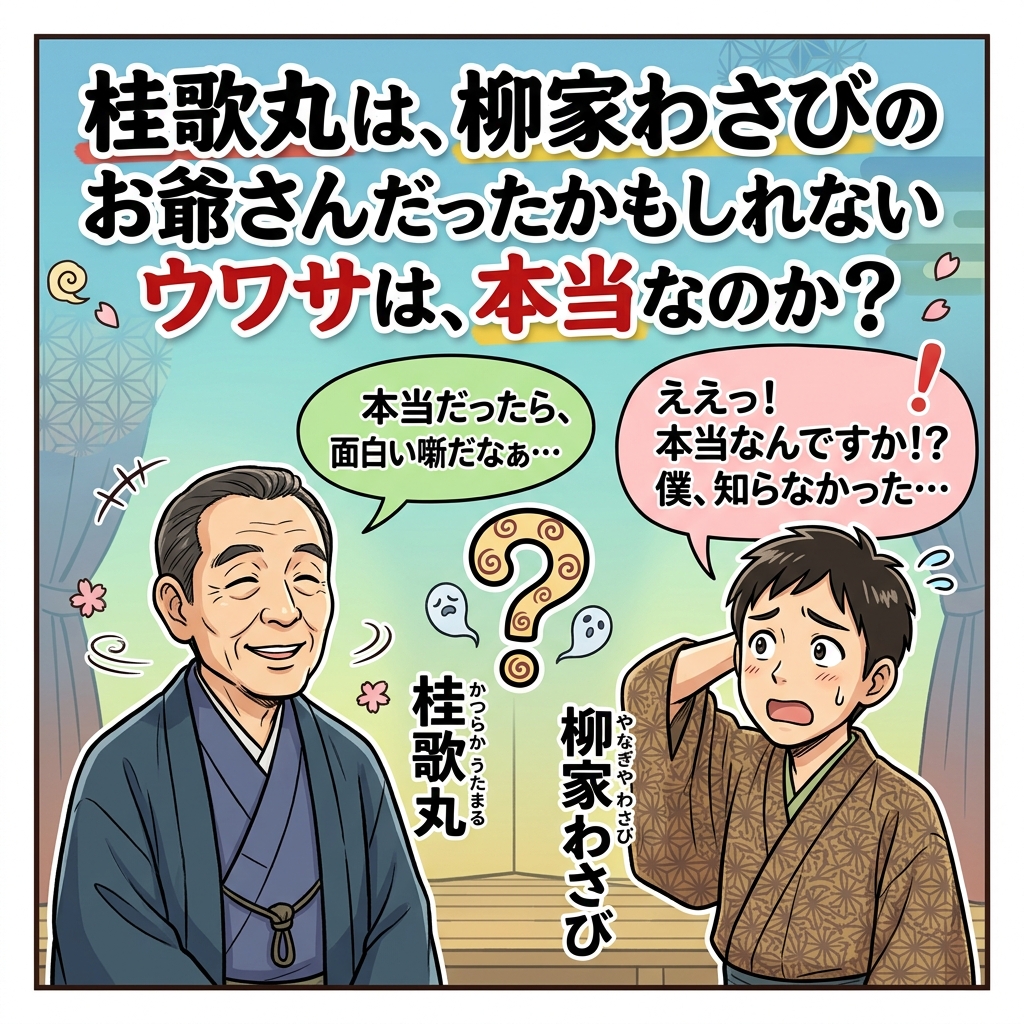桂歌丸,柳家わさび,ウワサ