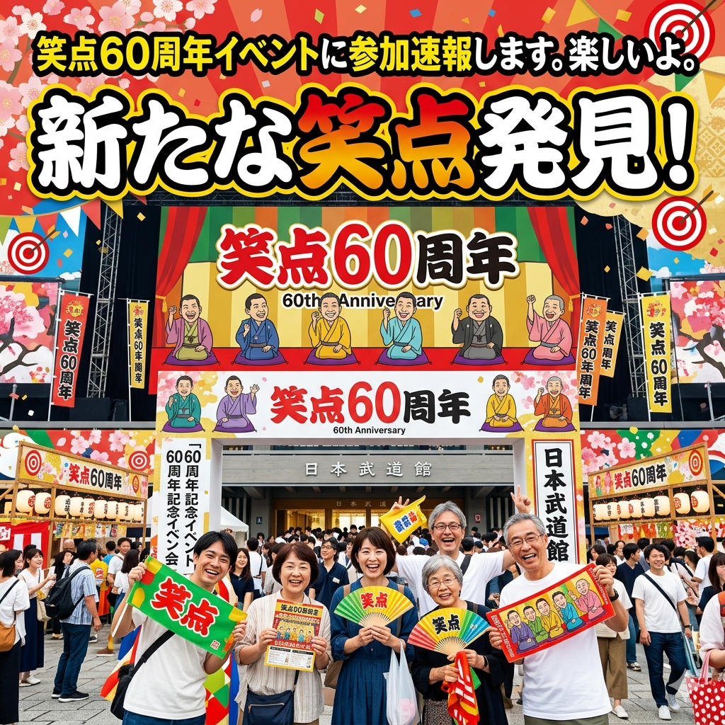 笑点,６０周年,イベント,発見