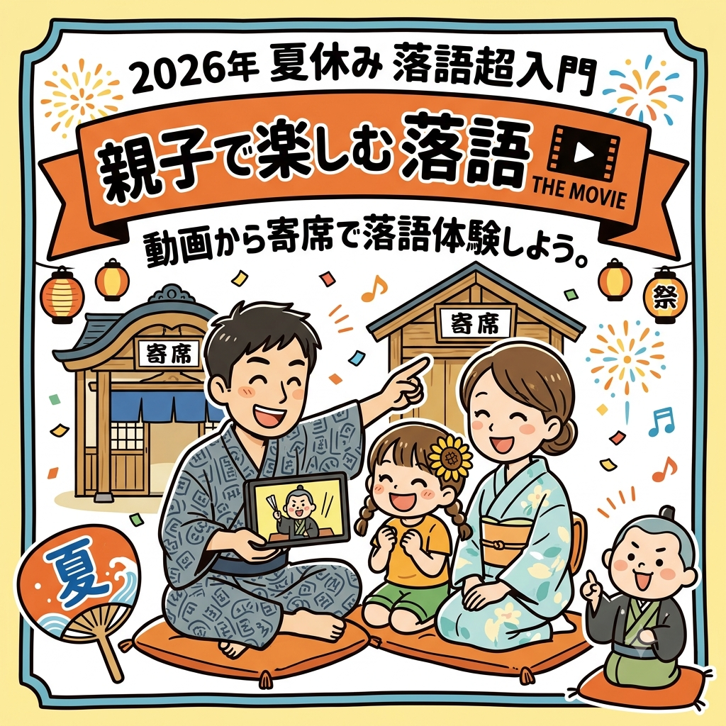 2026年,夏休み,落語超入門,寄席,落語THE　MOVIE