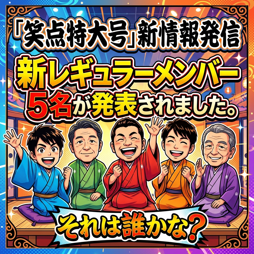 笑点特大号,新情報,新レギラー,誰か