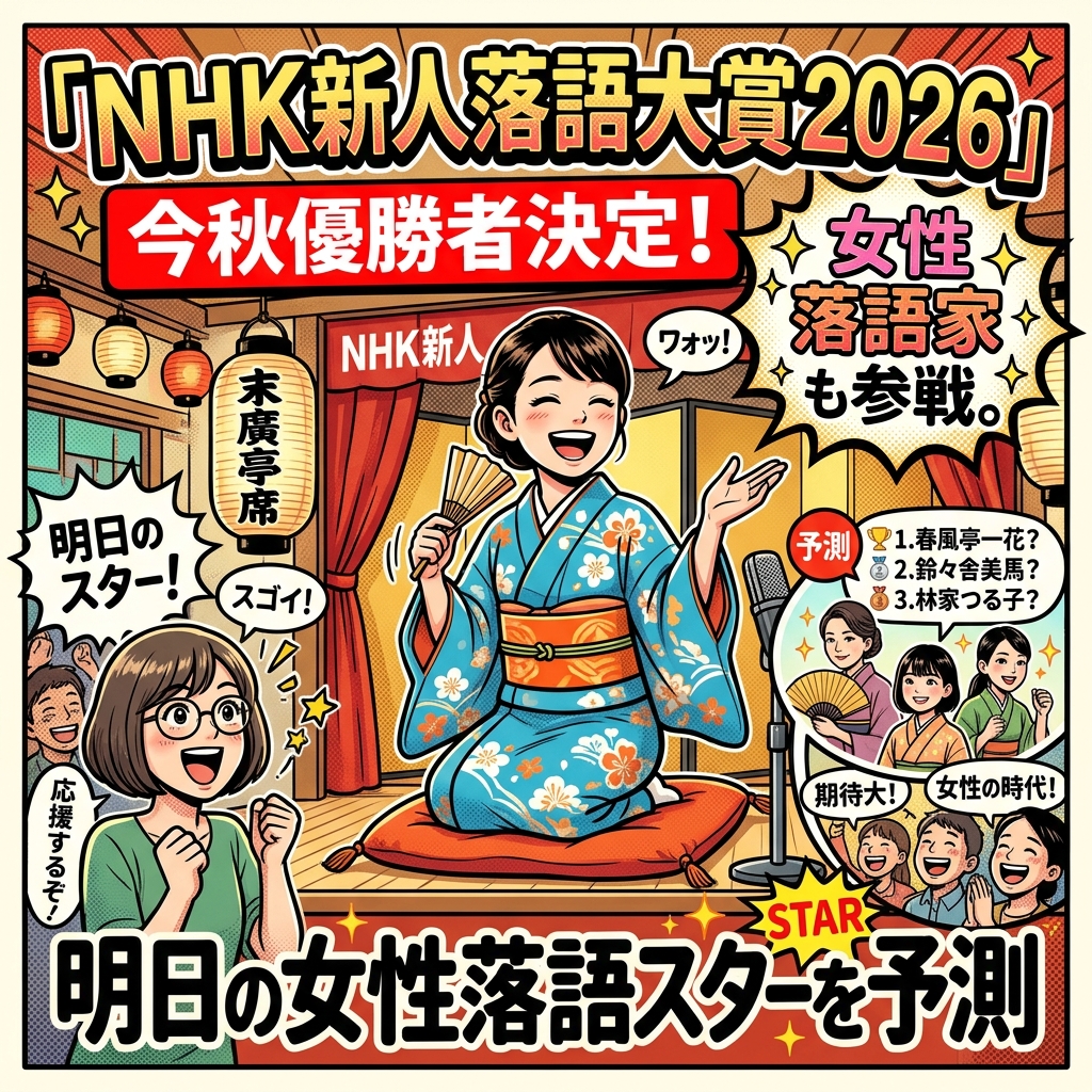 NHK新人落語大賞,2026,女性落語家,スター